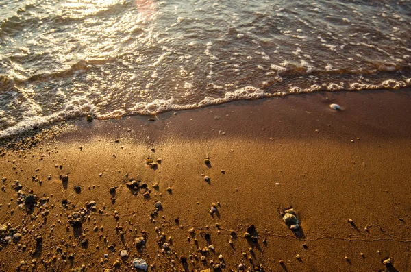 海滩和海冲浪与运动 — 图库照片