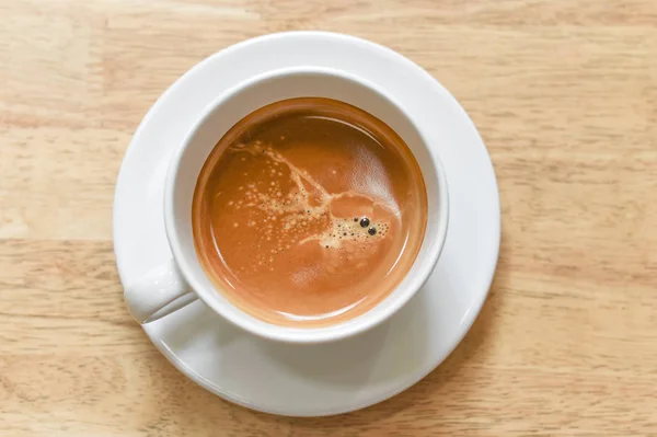 Чашка кофе, вид сверху — стоковое фото
