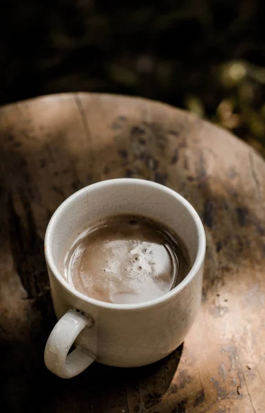 Bonita taza de café por la mañana — Foto de Stock