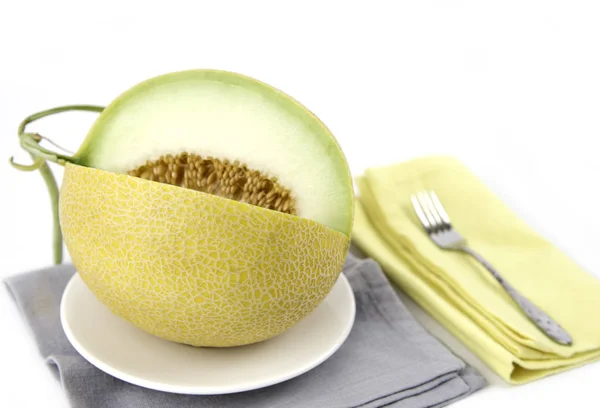 Melonenfrüchte Fertig Zum Essen Galia Melonenfrüchte — Stockfoto