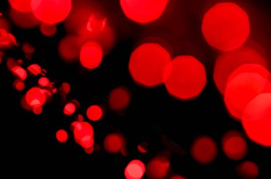 Kırmızı bokeh açık renkli