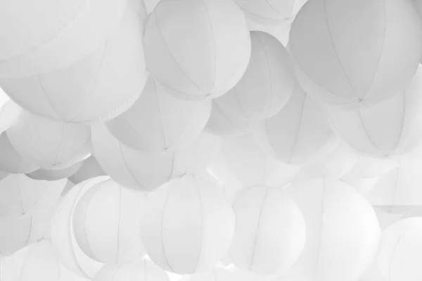 Group of white balloons pattern