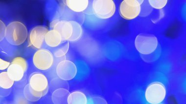 Mavi bokeh ışığı, soyut desen arkaplanı