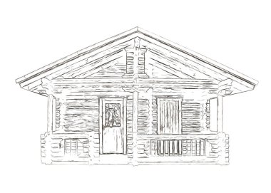 Günlüklerin üzerine inşa ev ana hatları