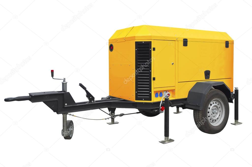 Big generator isolated on a white background