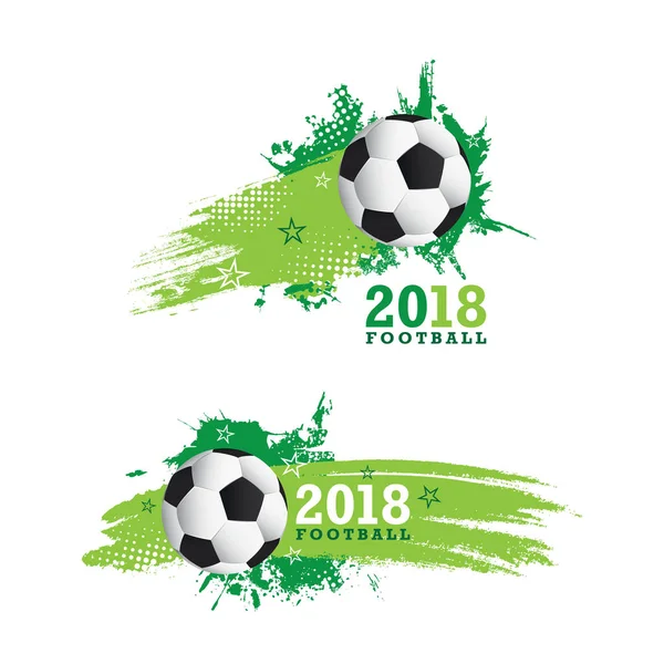 2018 Campeonato de fútbol Diseño — Vector de stock
