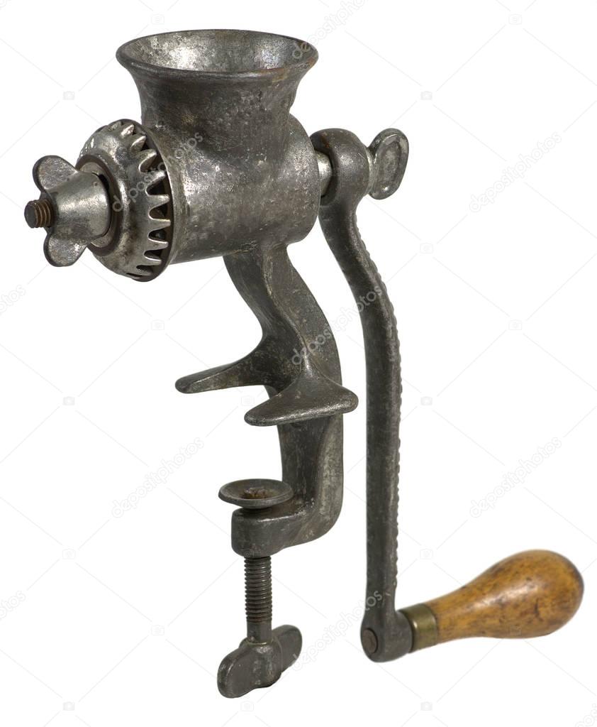 Antique meat grinder — Stock Photo © befehr #132827738