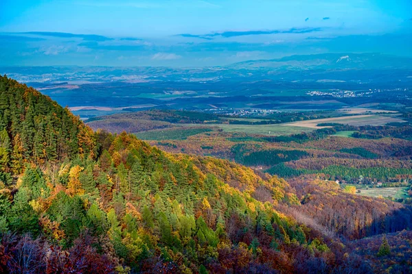 Colourful Hillside at autumn — Stock Photo, Image