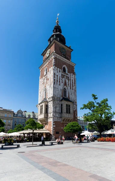 Rådhustorn i Krakow — Stockfoto