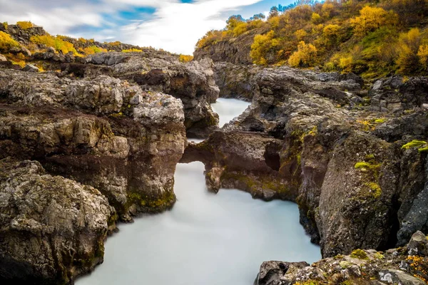 Snorriego wodospad w Islandii — Zdjęcie stockowe