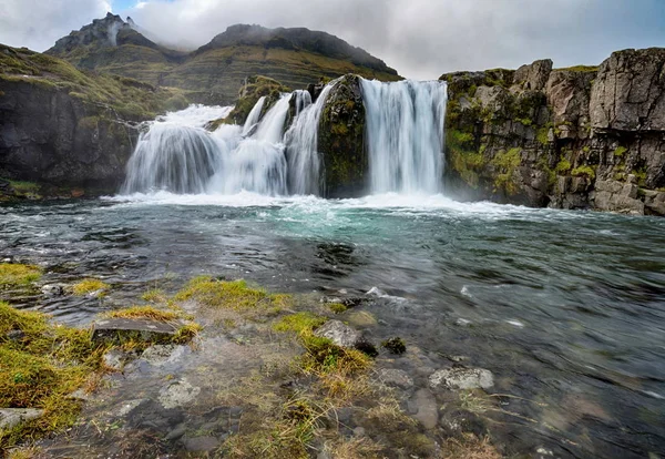 冰岛的柯库菲尔斯福斯瀑布 — 图库照片