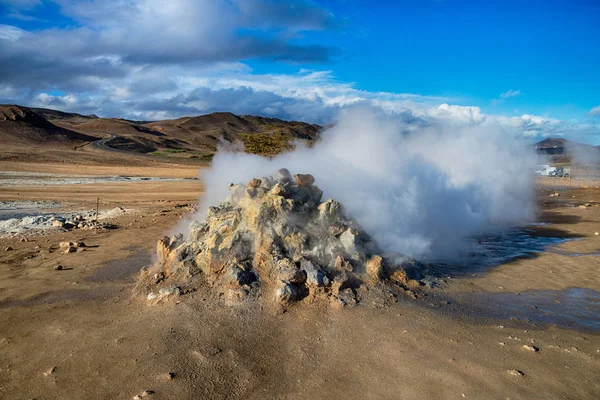 Activități geotermale în Hverir, Islanda — Fotografie, imagine de stoc