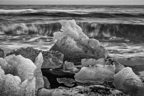 İzlanda'daki Diamon beach — Stok fotoğraf