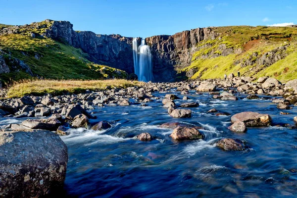 Gufufoss waterfall in Iceland — Stock Photo, Image