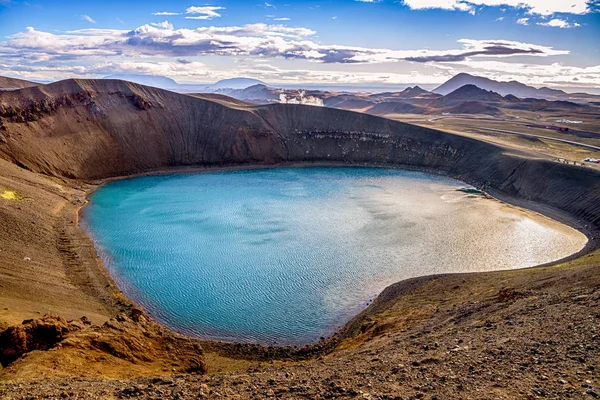 İzlanda'daki Viti krater Gölü — Stok fotoğraf