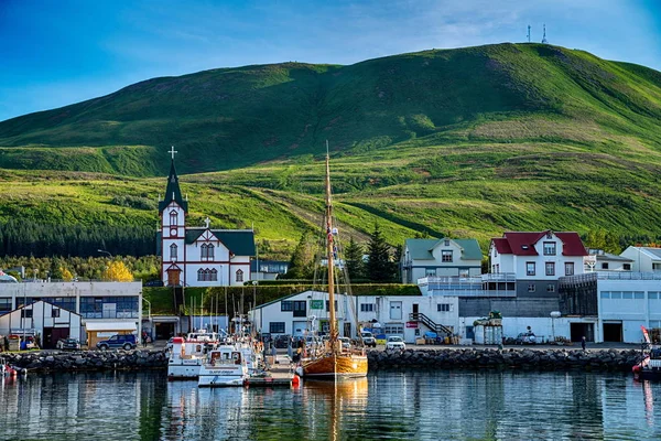 Blick auf Husavik in Island — Stockfoto