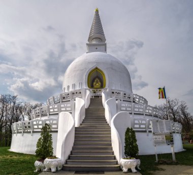 Peace Stupa in Zalaszanto, Hungary, Europe clipart