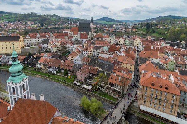 Ciudad de Cesky Krumlov en República Checa —  Fotos de Stock