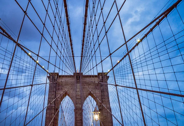 Ponte di Brooklyn di New York, USA — Foto Stock
