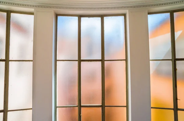 Clourful windows on a wall — Stock Photo, Image