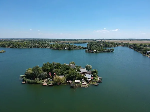 Aerial view of a Small island — Stock Photo, Image