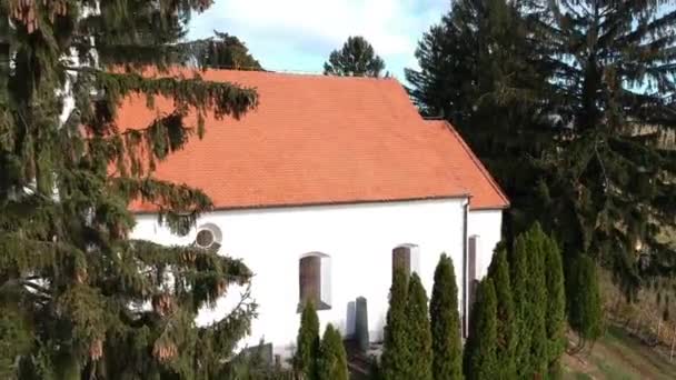 Вид с воздуха на Лендавскую долину в Словении — стоковое видео