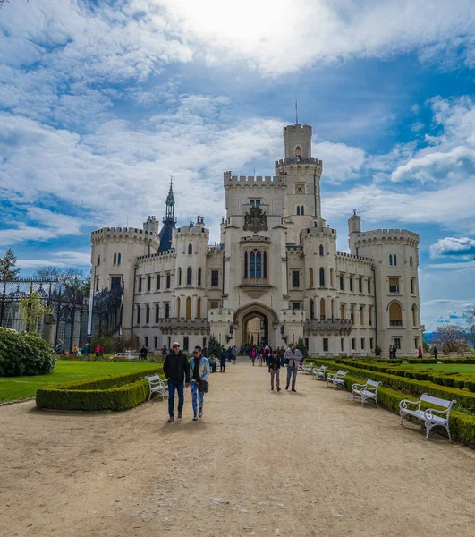 Castelo de Hluboka na República Checa — Fotografia de Stock