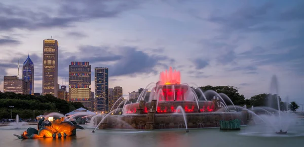 Fonte Buckingham em Grant Park, Chicago — Fotografia de Stock