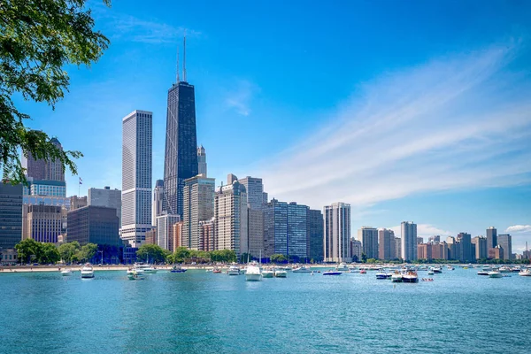 Chicago skyline centro — Fotografia de Stock