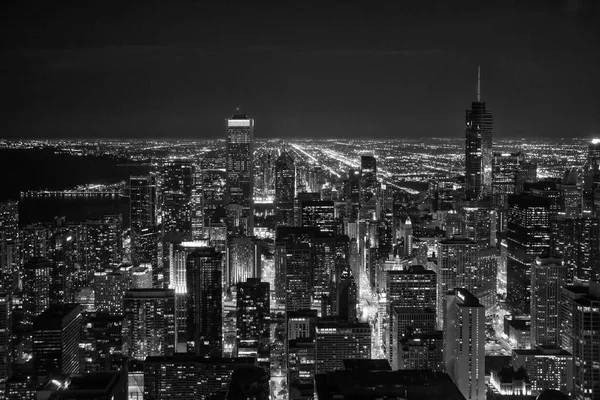 Luchtfoto van het stadscentrum van de — Stockfoto