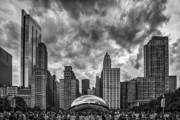 O portão de nuvens em Chicago — Fotografia de Stock