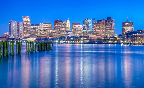 Vista del centro de Boston, Estados Unidos — Foto de Stock