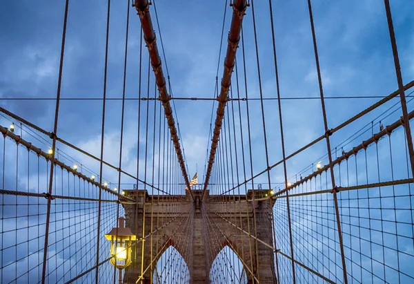 Ponte di Brooklyn di New York — Foto Stock