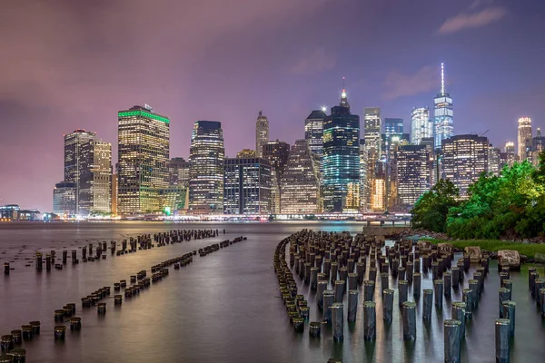 Vista de Manhattan en la ciudad de Nueva York — Foto de Stock