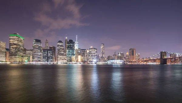 Ponte de Brooklyn na cidade de Nova Iorque — Fotografia de Stock