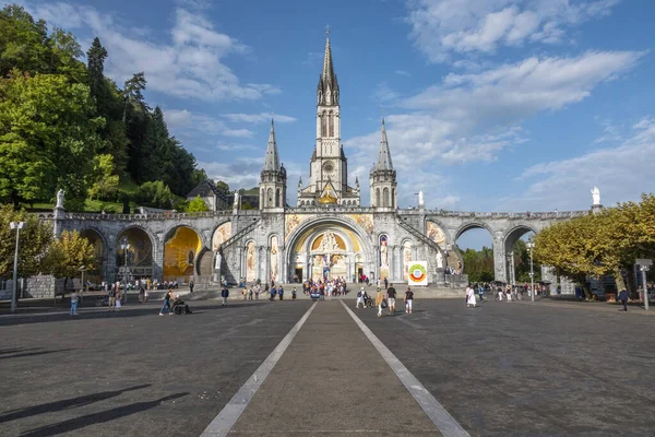 Sanctuary of Our Lady of Lourdes, France, Europe — Stock Photo, Image
