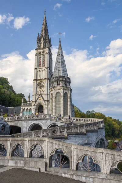 Ιερό της Παναγίας της Λούρδης, Γαλλία, Ευρώπη — Φωτογραφία Αρχείου