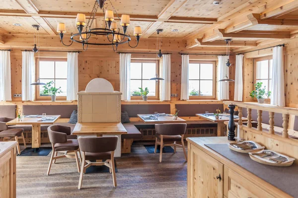 Interior of a mountain hut — Stock Photo, Image