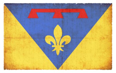 Fransız Ayrılış Var bayrağı grunge stilinde oluşturuldu