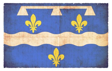 Loiret 'in grunge stilinde oluşturduğu Fransız Ayrılış Bayrağı