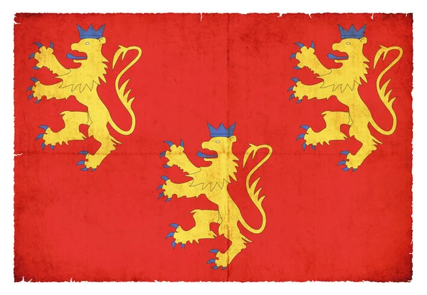Флаг Французского Департамента Дордонь Создан Гранж Стиле — стоковое фото