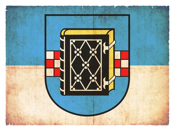 Flagga Den Tyska Staden Bochum Nordrhein Westfalen Tyskland Skapad Grunge — Stockfoto
