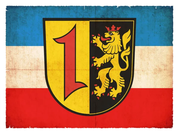 Флаг Немецкого Города Мангейм Баден Вюртемберг Германия Созданный Гранж Стиле — стоковое фото