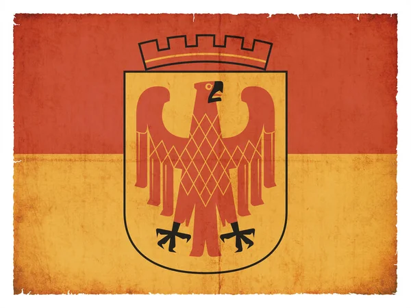 Flagga Den Tyska Staden Potsdam Brandenburg Tyskland Skapad Grunge Stil — Stockfoto