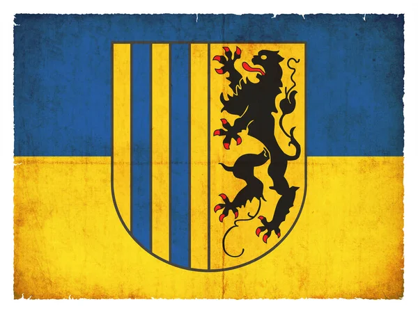 Флаг Немецкого Города Хемниц Саксония Германия Создан Гранж Стиле — стоковое фото