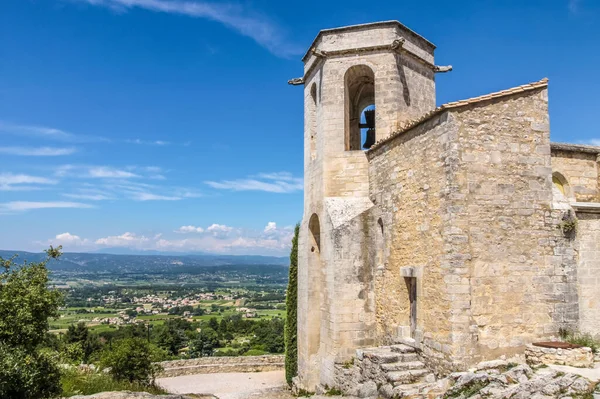 Vecchia Chiesa Nel Villaggio Oppede Vieux Provenza Francia — Foto Stock