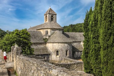 Luberon, Provence, Fransa 'daki Senanque Manastırı