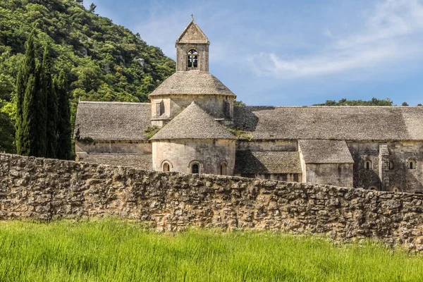 Luberon Provence Fransa Daki Senanque Manastırı — Stok fotoğraf