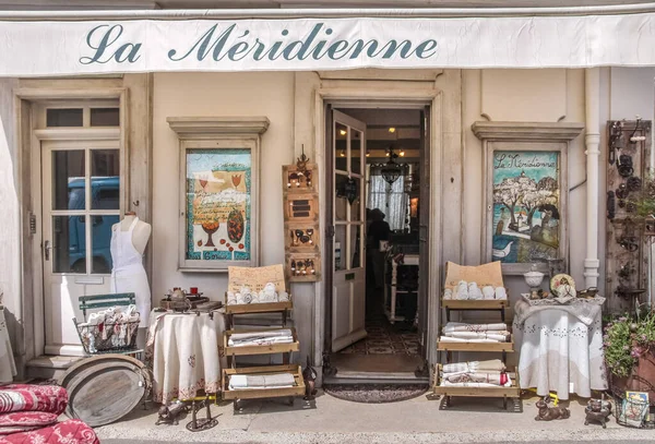 Butik Med Dekoration Gorden Luberon Provence Frankrike — Stockfoto
