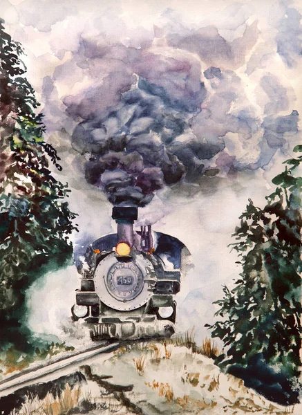  lokomotif kış orman